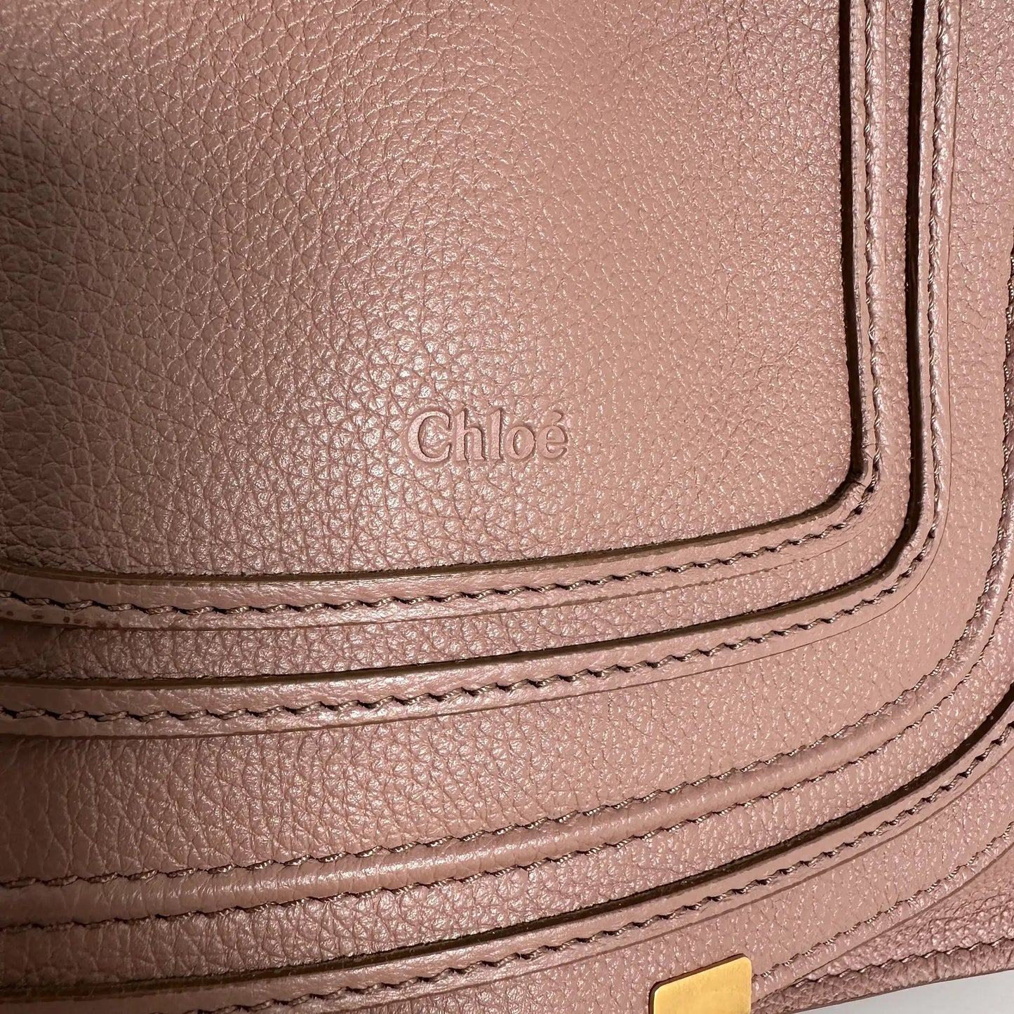 Chloé Marcie Small Handtasche Woodrose Leder / neuwertig Chloé