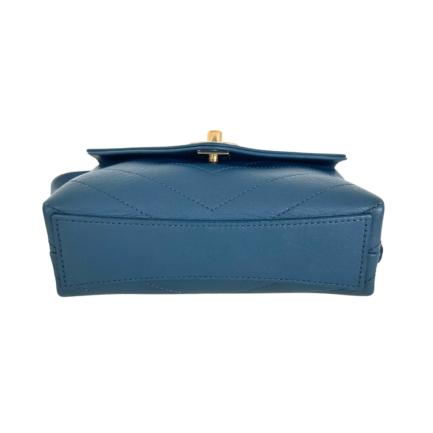 Chanel Chevron Coco Waist Bag blau / sehr gut Echtheitscheck