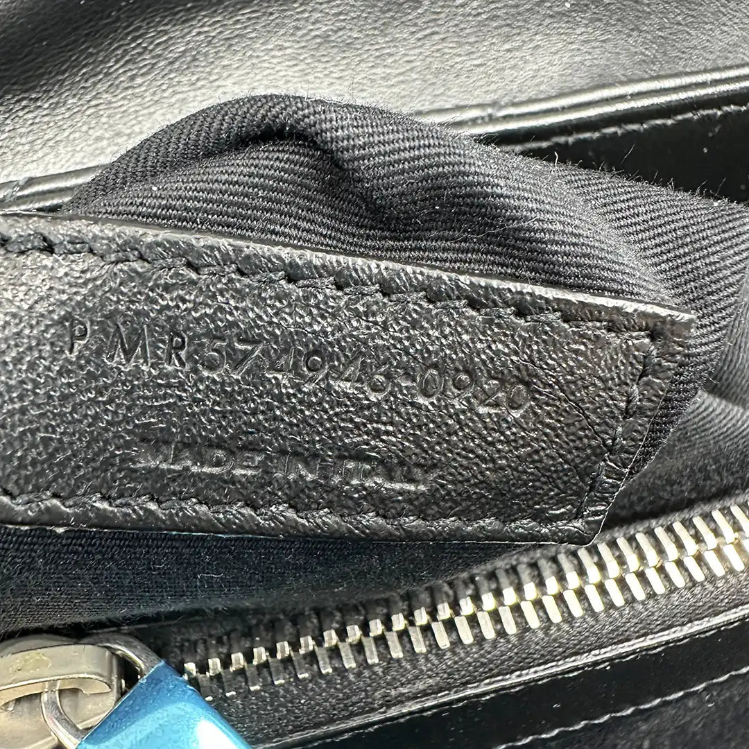 Saint Laurent YSL LouLou Medium Leder schwarz silberne Hardware / sehr gut Saint Laurent