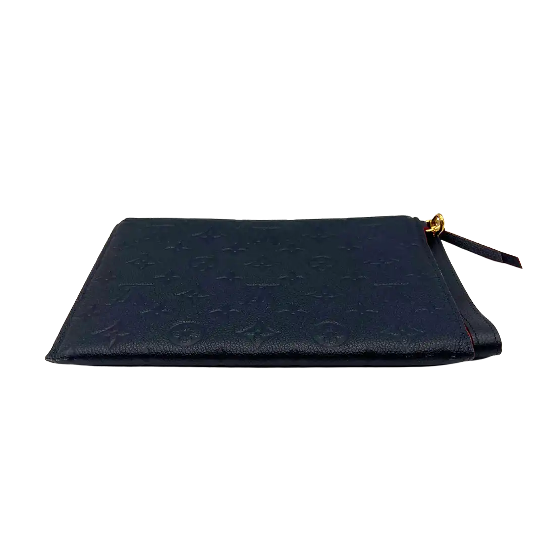 Louis Vuitton Pochette Melanie MM Marine Rouge Empreinte Leder / neuwertig Louis Vuitton