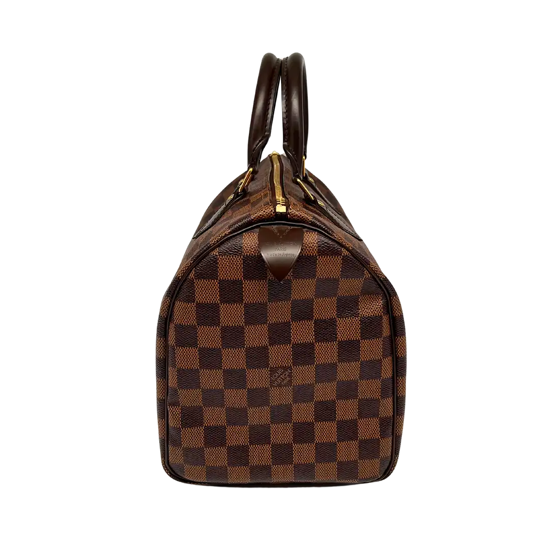 Louis Vuitton Speedy 30 Damier Ebene Hot Stamping J.S. Fullset / neuwertig Louis Vuitton