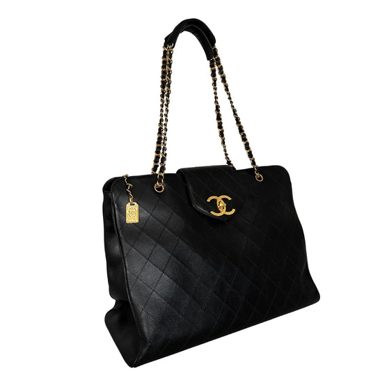 Chanel Supermodel Weekender Vintage 24k vergoldet mit ID Card / Invest / sehr gut Chanel