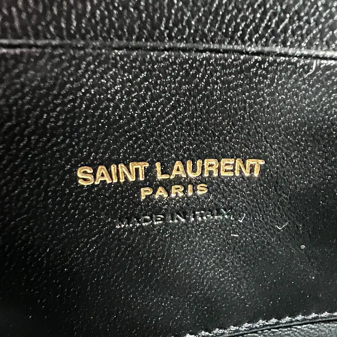 Saint Laurent Mini Lou schwarz gold Made in Label