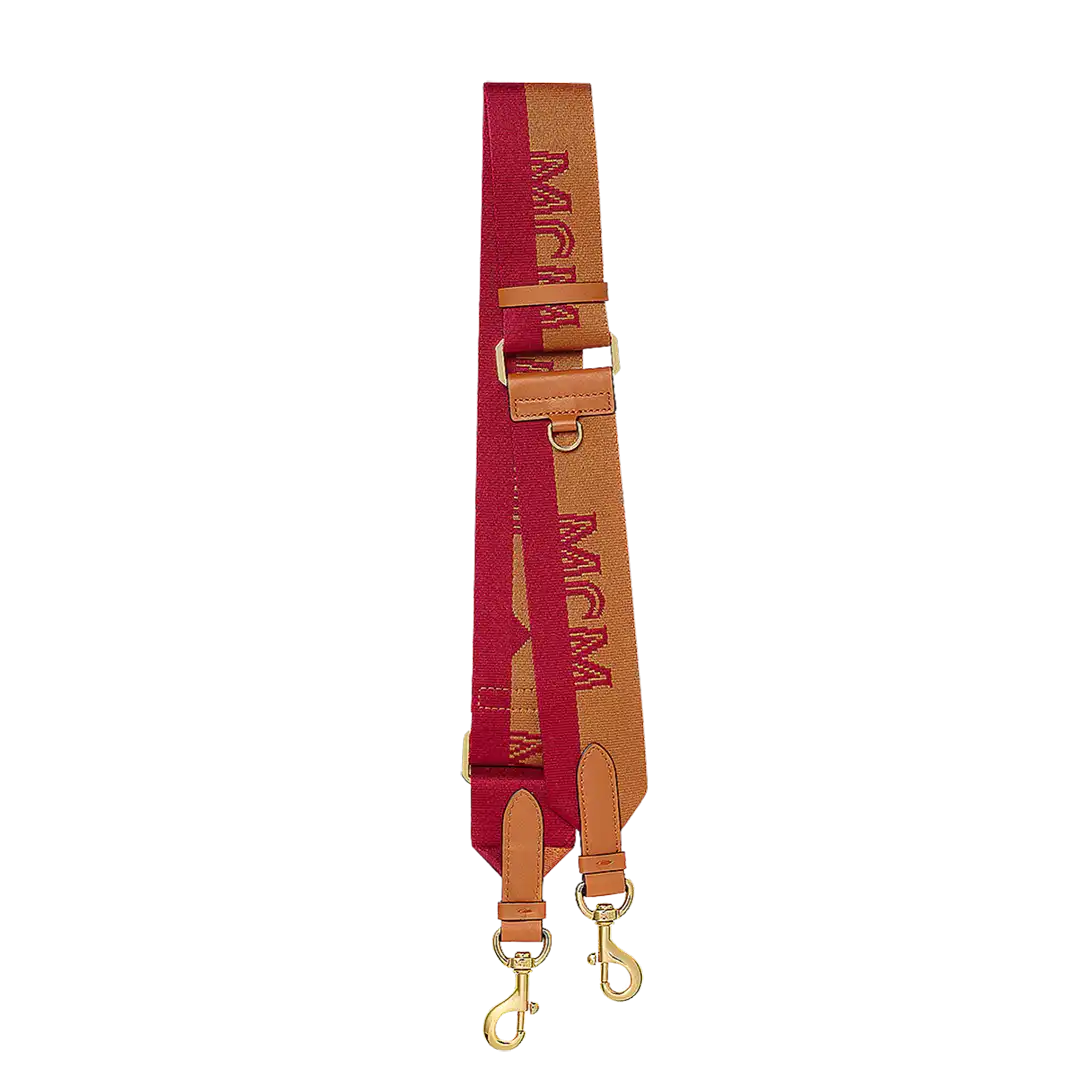 MCM Schulterriemen rot braun 5cm breit / neuwertig MCM