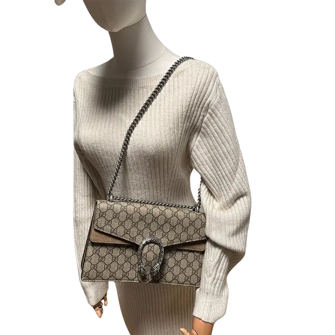 Gucci Dionysus GG Supreme Schultertasche small / sehr gut