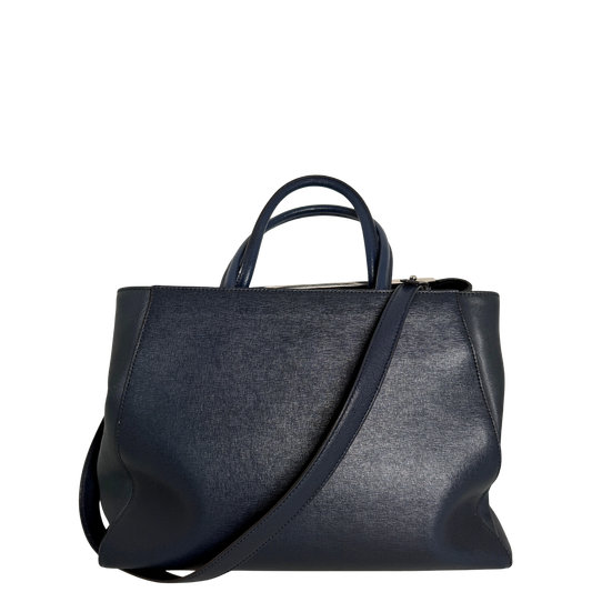 Fendi 2Jours Medium Handtasche navy / gut Fendi