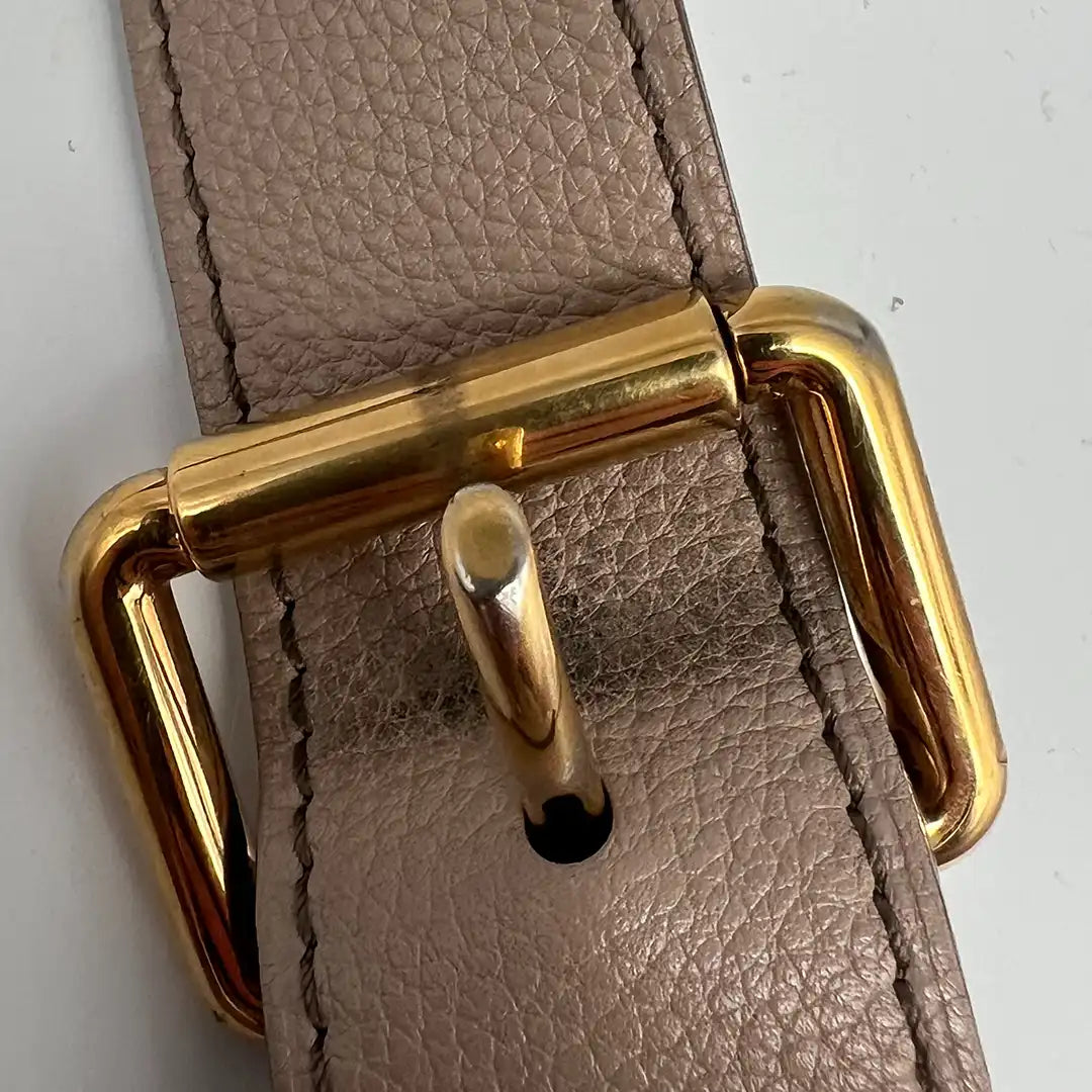 Louis Vuitton Mahina Selene MM Tasche Leder Taupe / gut Louis Vuitton