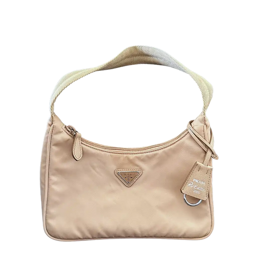 Prada Re-Edition 2000 Mini Bag aus Re-Nylon beige / sehr gut Prada