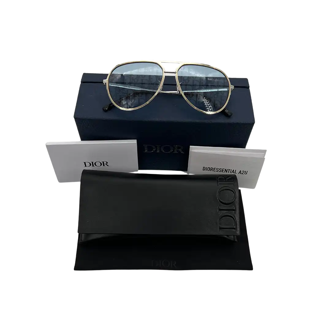 Christian Dior Essential A2U F0I8 silber Sonnenbrille 60-14 Dior