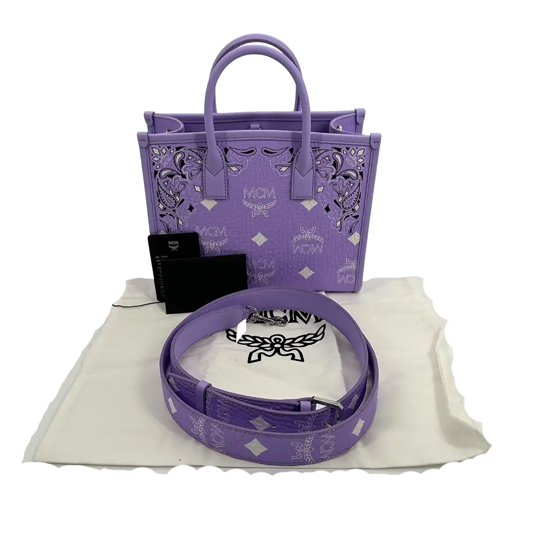 MCM Tote Bag München Small lila / ungetragen MCM
