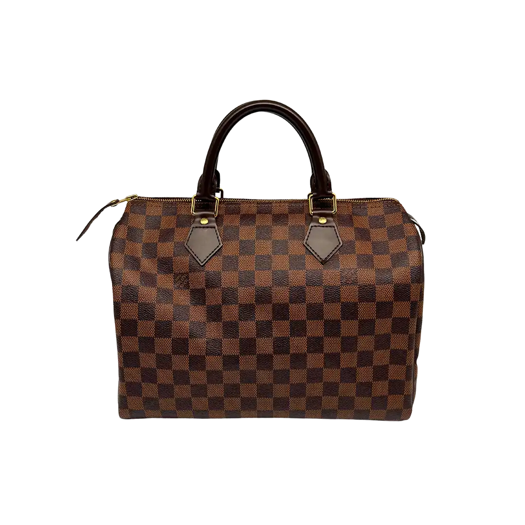 Louis Vuitton Speedy 30 Damier Ebene Hot Stamping J.S. Fullset / neuwertig Louis Vuitton