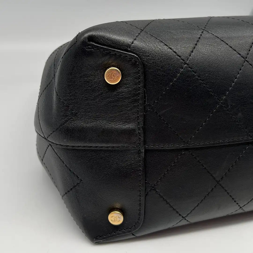 Chanel Deauville Leder Shopping Tasche Fullset / sehr gut Chanel