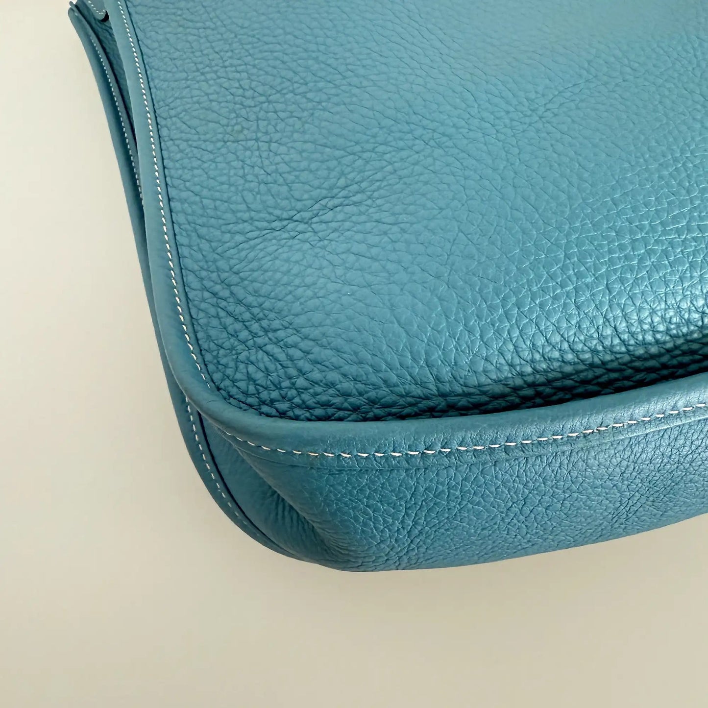 Hermès Evelyne III 29 blau Clemence Palladium Fullset 2010 / sehr gut Hermès