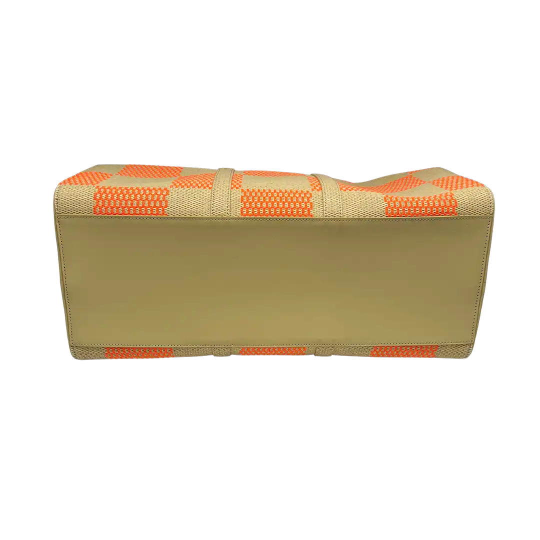 Louis Vuitton Keepall 50 Bandouliere Orange beige Raffia Fullset / neuwertig Louis Vuitton