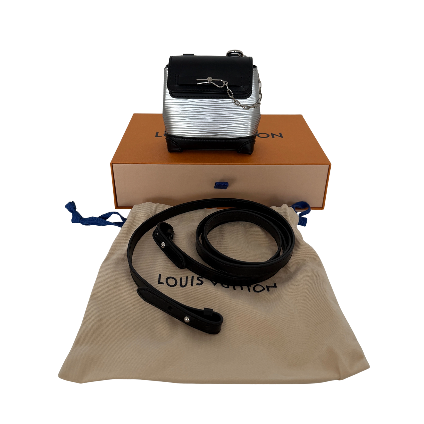 Louis Vuitton Epi Micro Steamer silber schwarz / neuwertig Louis Vuitton