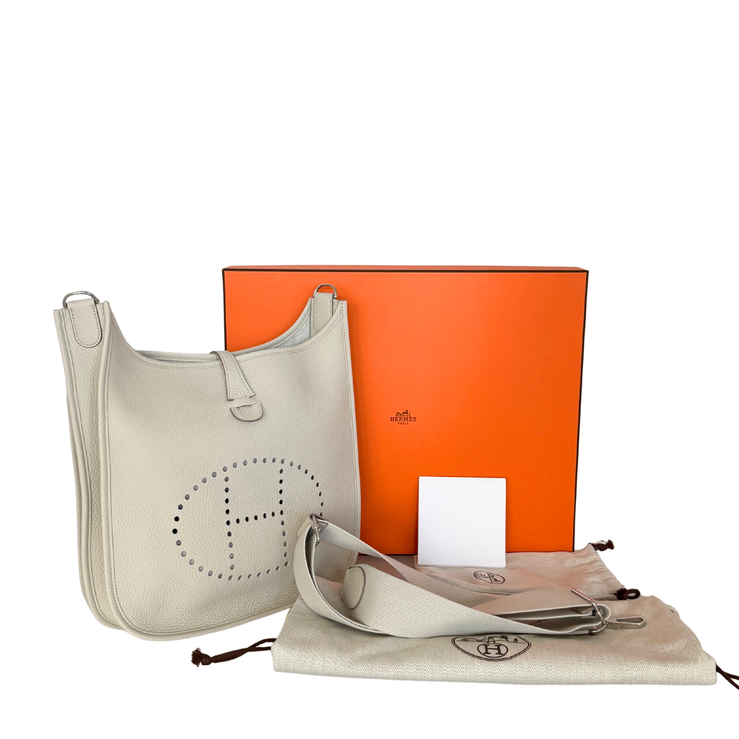 Hermès Evelyne III 29 Clemence Leder béton Paladium Hardware Fullset 2024/ neuwertig Hermès