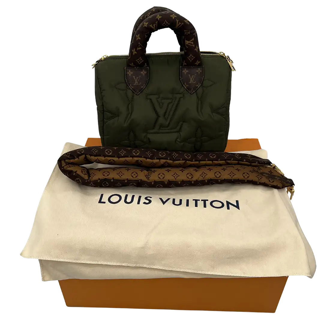 Louis Vuitton Speedy Bandouliere 25 Pilllow Khaki grün Fullset / neu Louis Vuitton