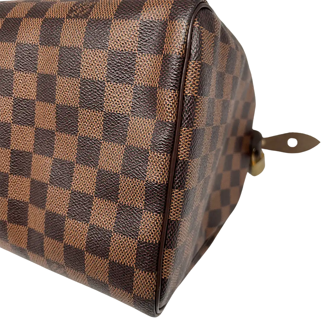 Louis Vuitton Speedy 30 Damier Ebene Hot Stamping J.S. Fullset / neuwertig Louis Vuitton