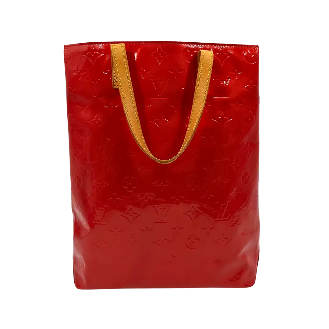 Louis Vuitton Vernis Reade MM Handtasche rot M91086 gut
