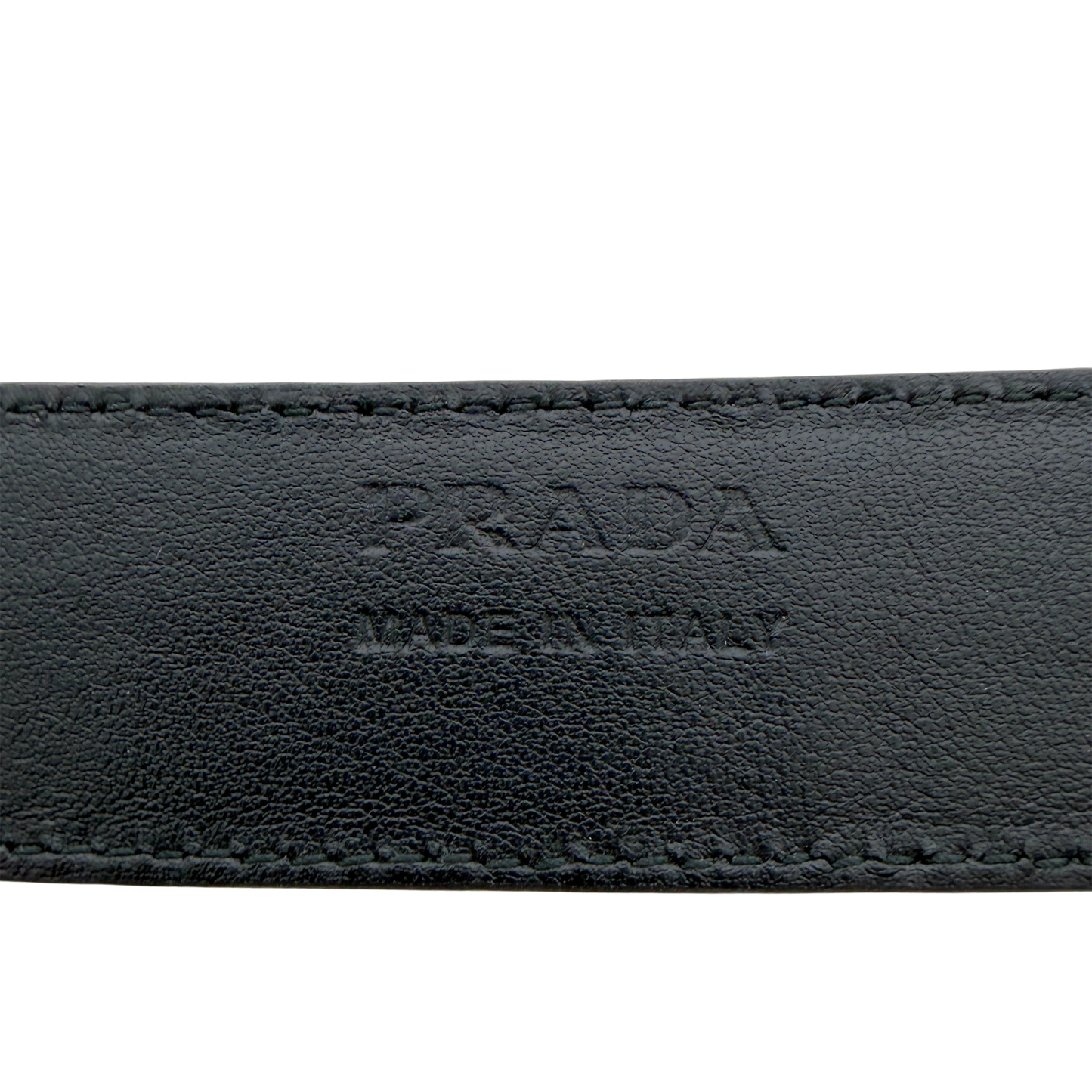 Prada Saffiano Leder Gürtel goldene Hardware 80cm / sehr gut Prada