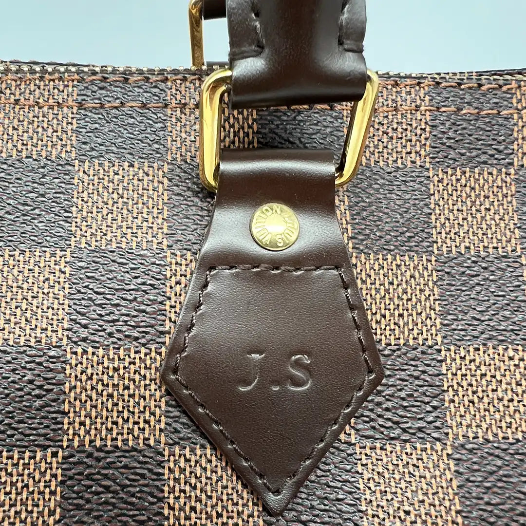 Louis Vuitton Speedy 30 Damier Ebene Hot Stamping J.S. Fullset / neuwertig Louis Vuitton