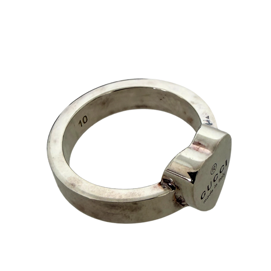 Gucci Ring mit Herz-Anhänger 925er silber Größe 10 / gut Gucci