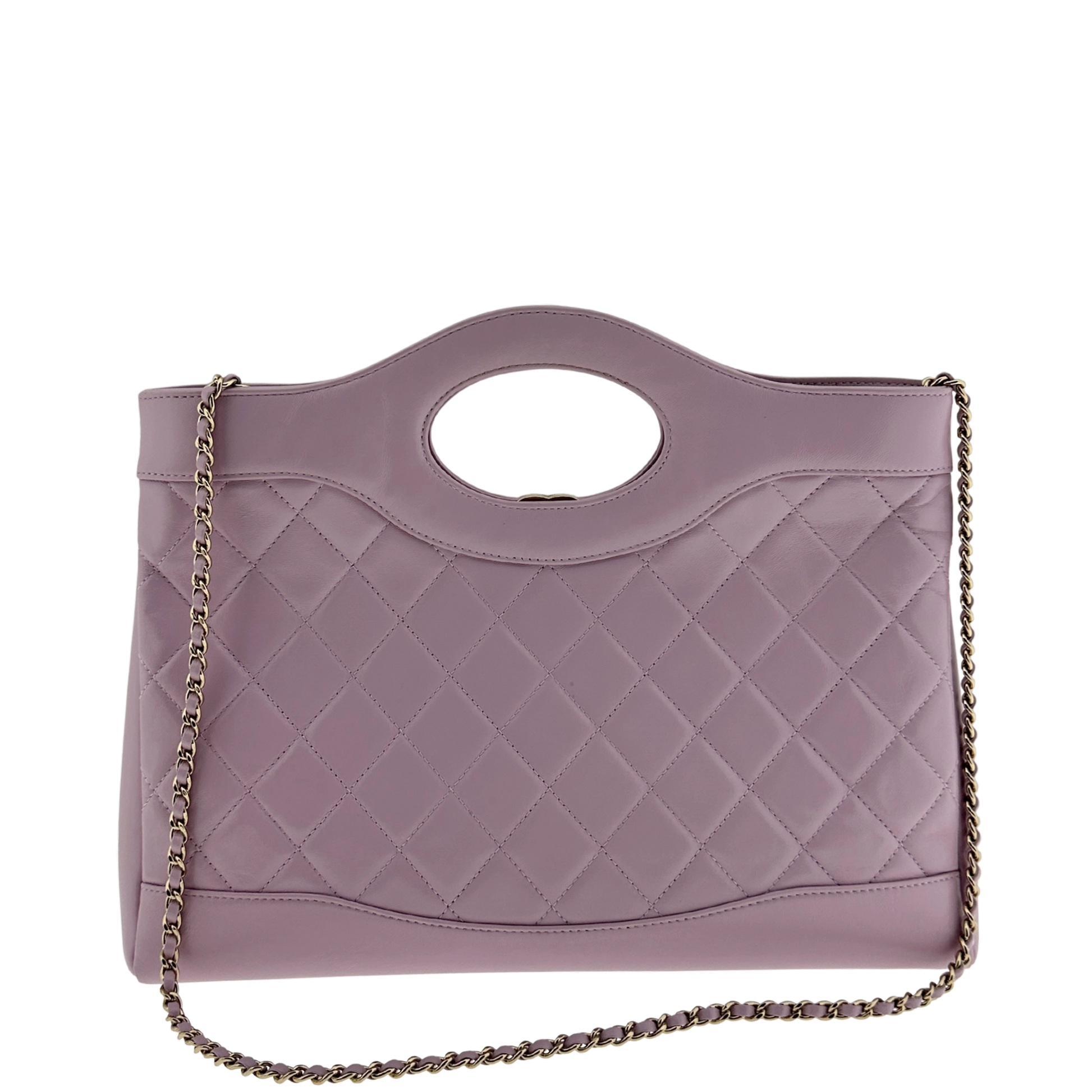 Chanel 31 light purple glänzendes Lammleder Shopper / sehr gut Louis Vuitton