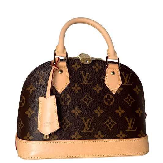 Louis Vuitton Alma BB Monogram Canvas Braun Fullset / sehr gut
