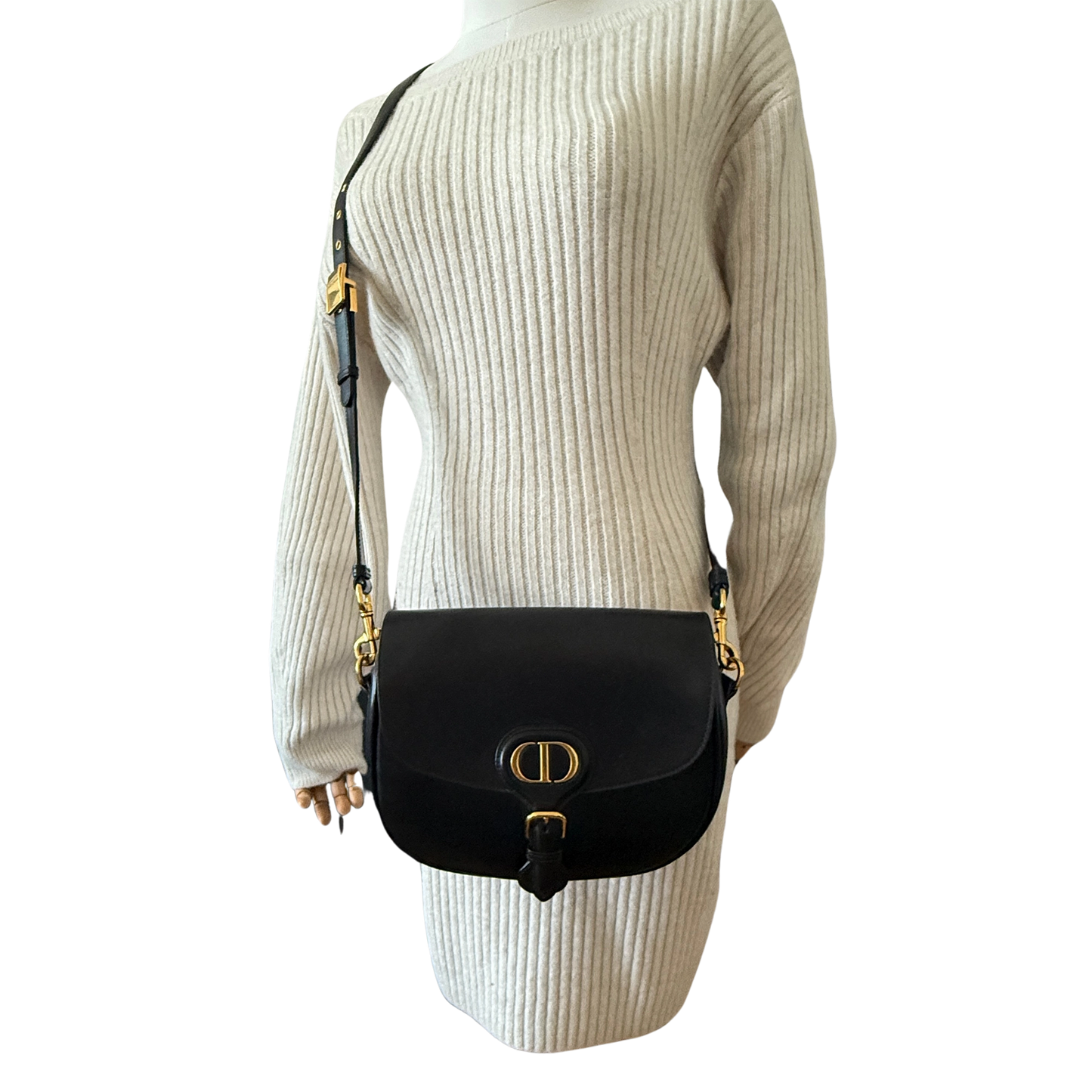 Dior Bobby Tasche Medium Schwarz / sehr gut Dior