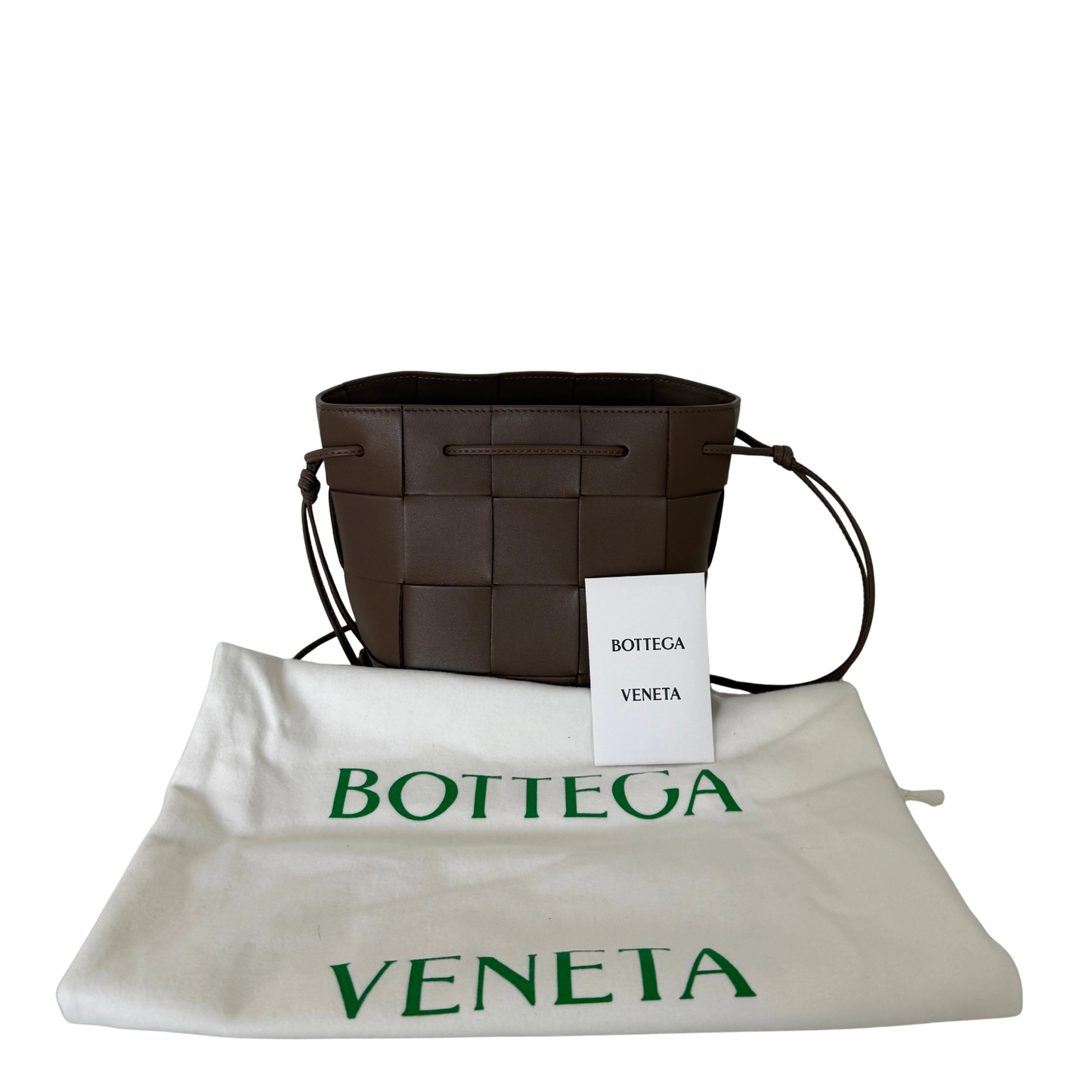 Bottega Veneta Cassette Bucket Small Bag Taupe / neuwertig Bottega Veneta