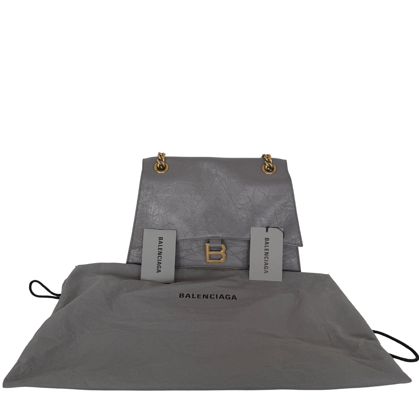 Balenciaga Crush Medium Chain Bag dunkelgrau/ neuwertig Balenciaga