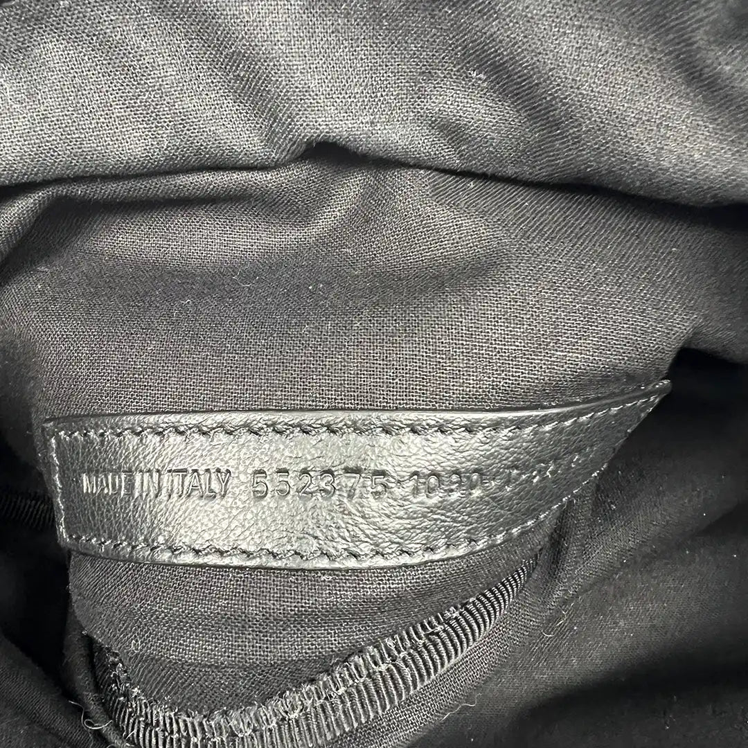 Balenciaga Everyday Beltpack Bag Krokodil Prägung matt schwarz Leder / wie neu Balenciaga