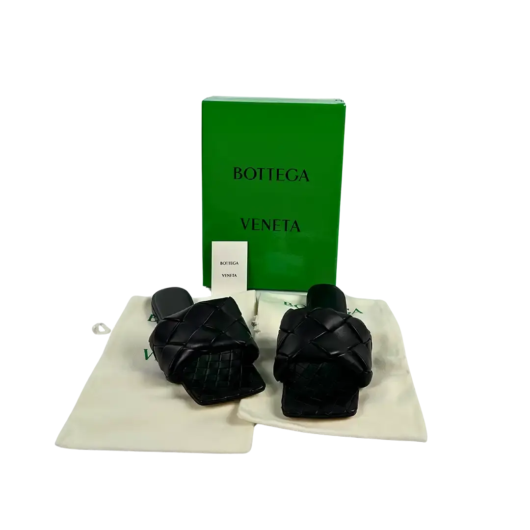 Bottega Veneta Pantoletten The Lido Größe 41 schwarz / ungetragen Bottega Veneta