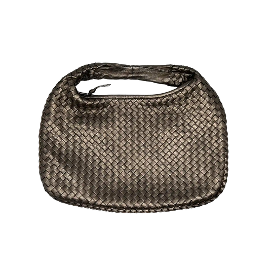 Bottega Veneta Intrecciato Leder Hobo Bag metallic Gold /sehr gut Bottega Veneta