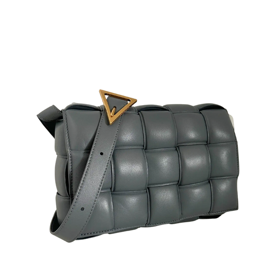 Bottega Veneta Padded Cassette Intrecciato Thunder / ungetragen Bottega Veneta