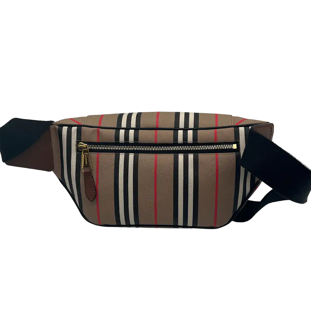 Burberry Icon Stripe Nova Check Sonny Gürteltasche / Sehr gut Burberry