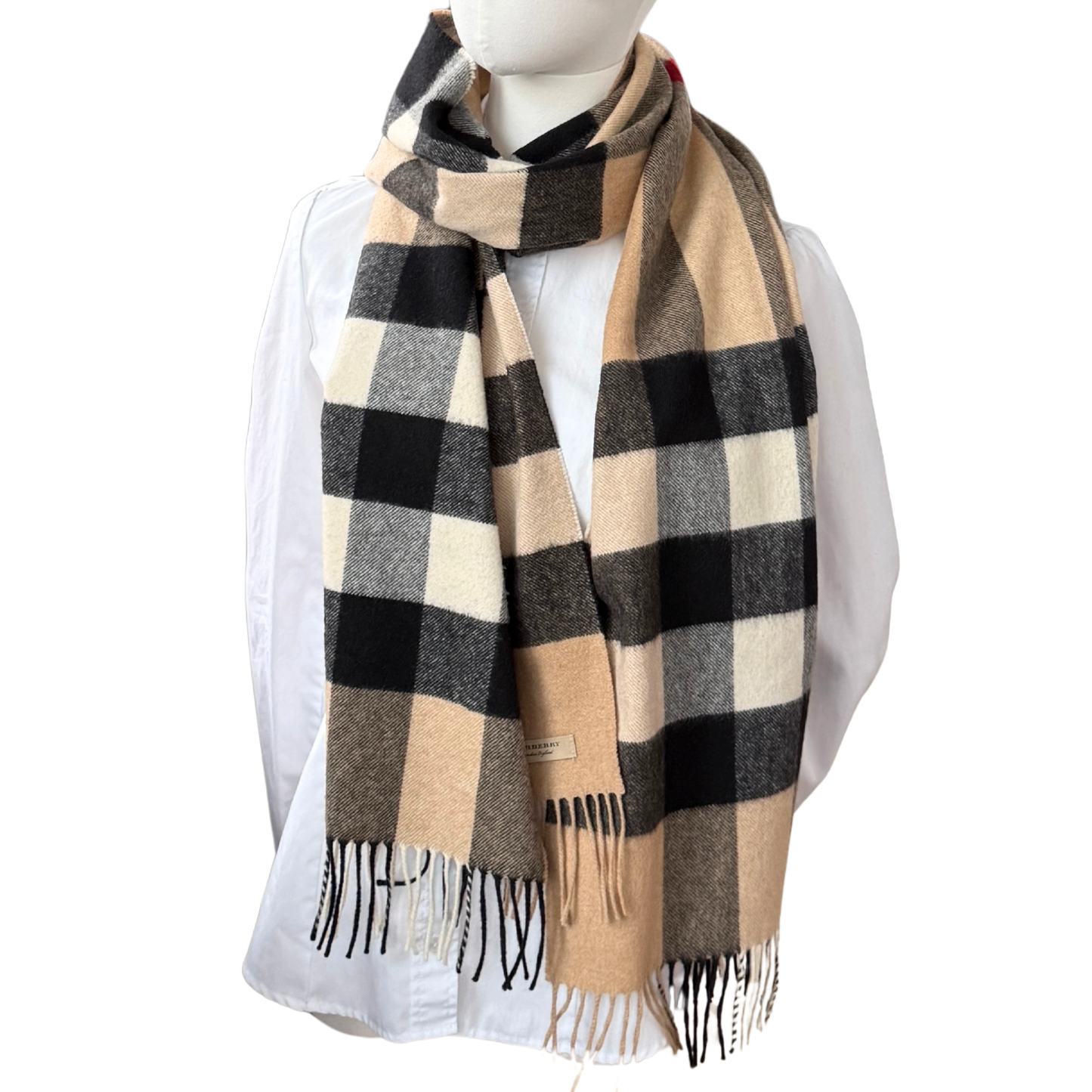 Burberry Kaschmir Schal Beige / neuwertig Burberry