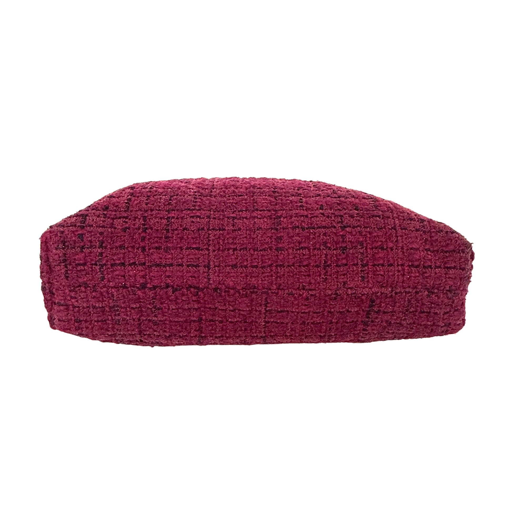 Chanel 22 mittelgroße Hobobag aus Tweed Burgunderrot goldene Hardware / neuwertig Chanel