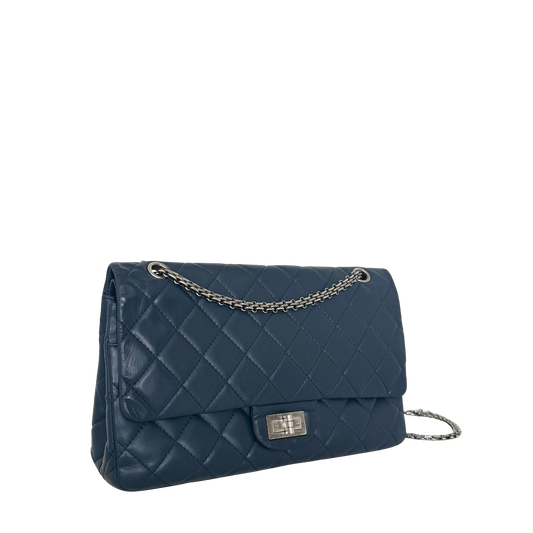 Chanel 2.55 Reissue 227 Double Flap Bag Marineblau / gut Chanel