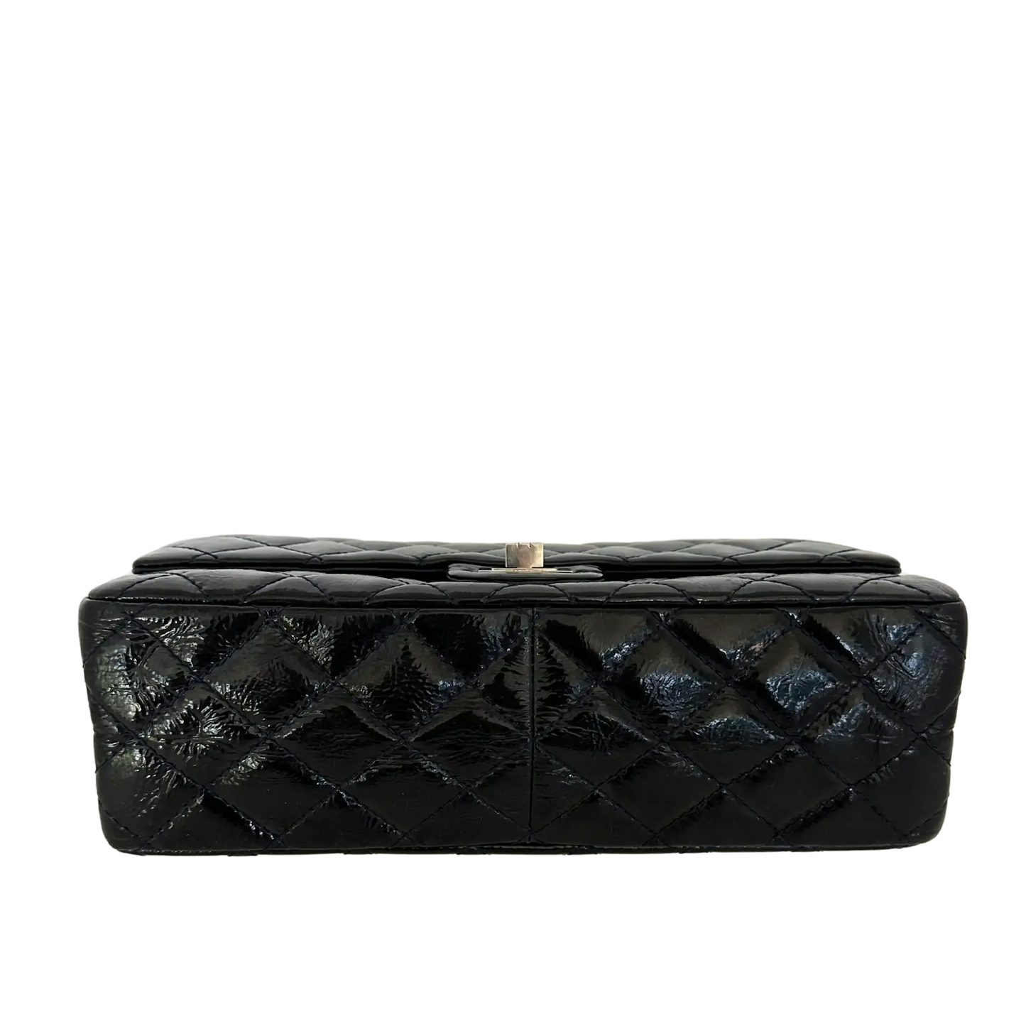 Chanel 2.55 Reissue 226 Medium Double Flap Bag Metallic Kalbsleder dunkelblau / sehr gut Chanel