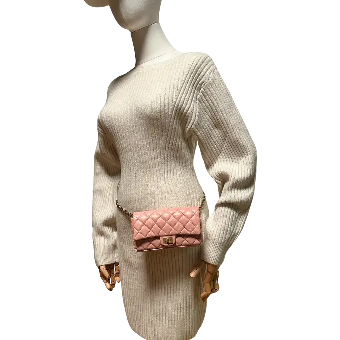 Chanel 2.55 Reissue Beltbag Rose goldene Hardware Fullset / sehr gut Chanel