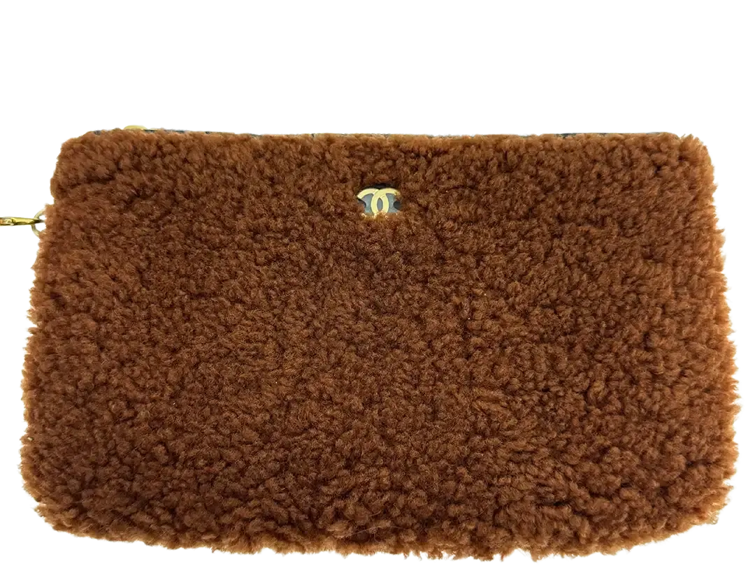 Chanel 22 kleine Hobobag aus Lammleder mit Lammfell / neuwertig Chanel