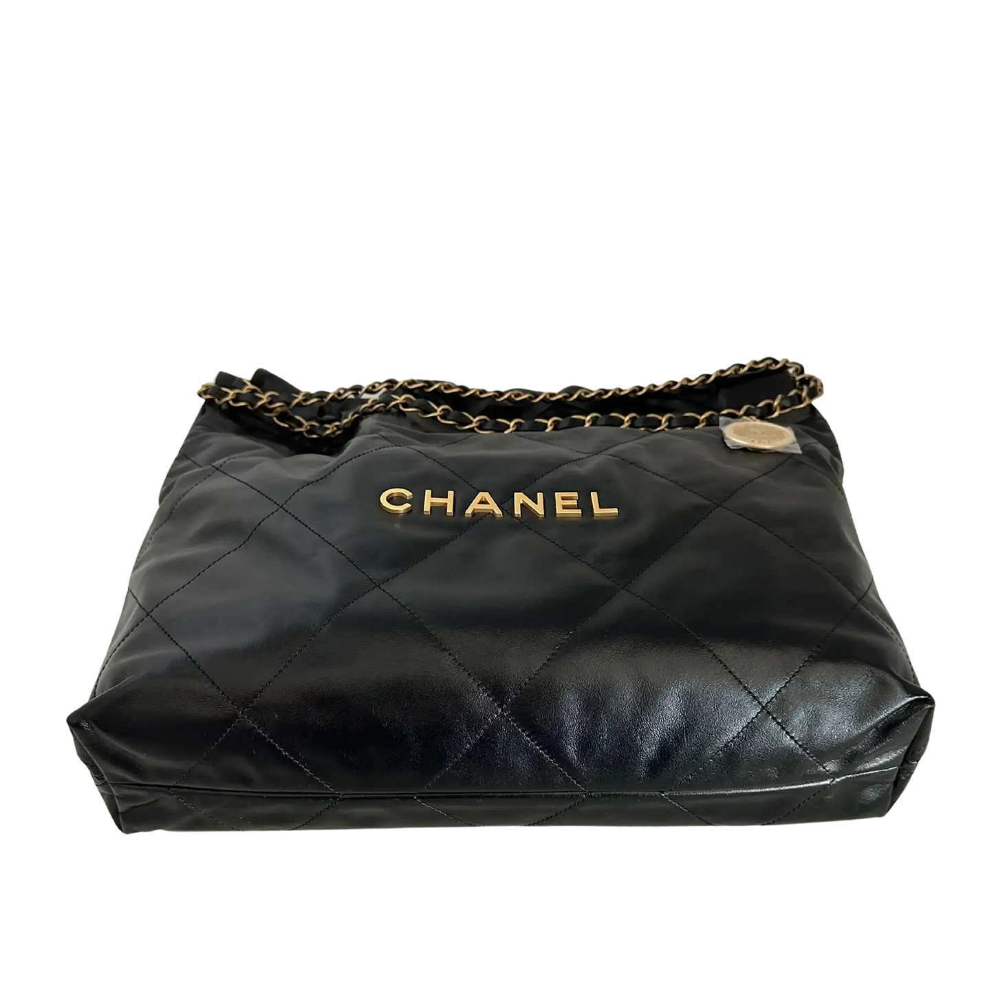 Chanel 22 mittelgoße Hobobag schwarz goldene Hardware 2025 Fullset / ungetragen Chanel