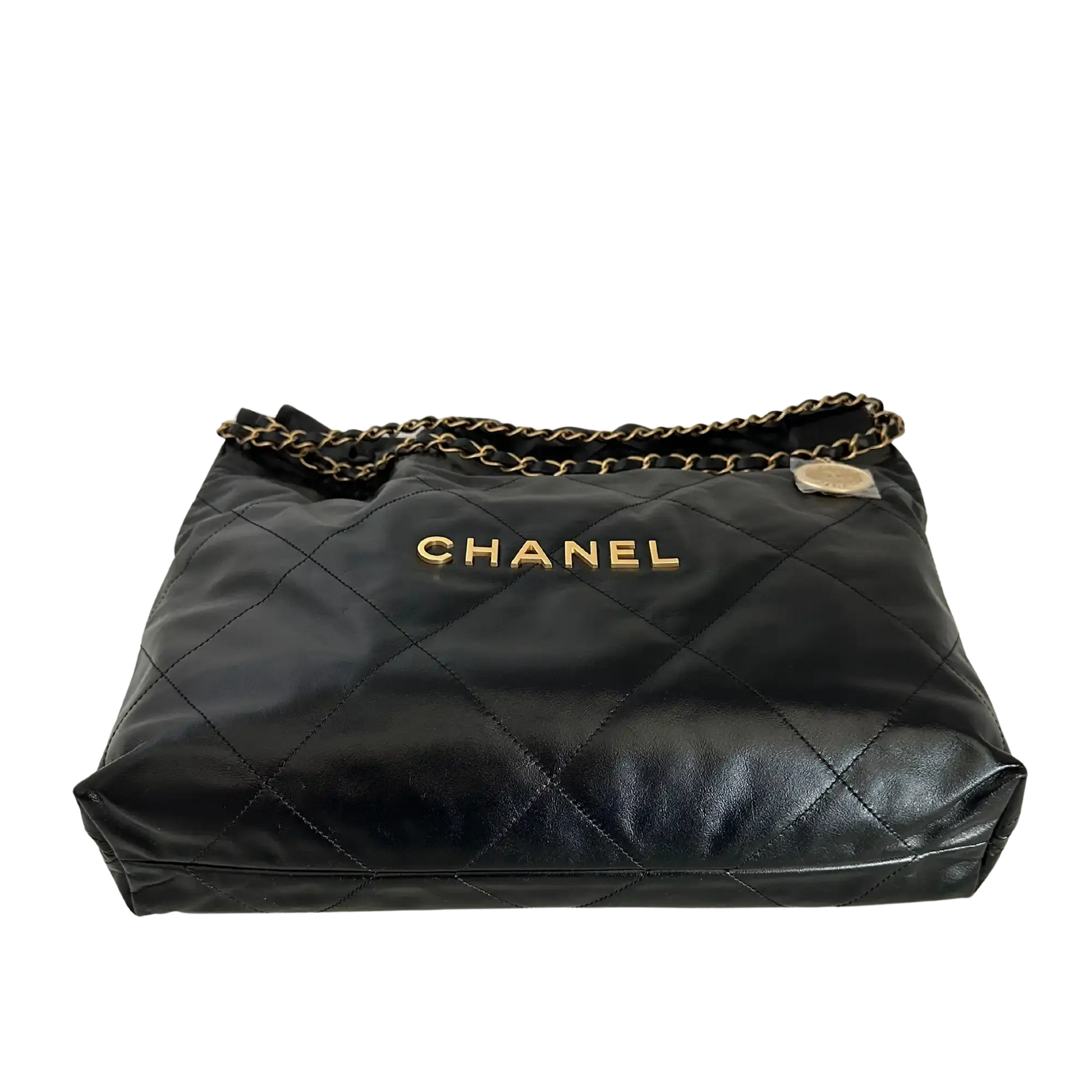 Chanel 22 mittelgoße Hobobag schwarz goldene Hardware 2025 Fullset / ungetragen Chanel