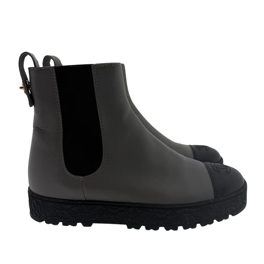 Chanel Boots grau Größe 41 / guter Zustand Chanel