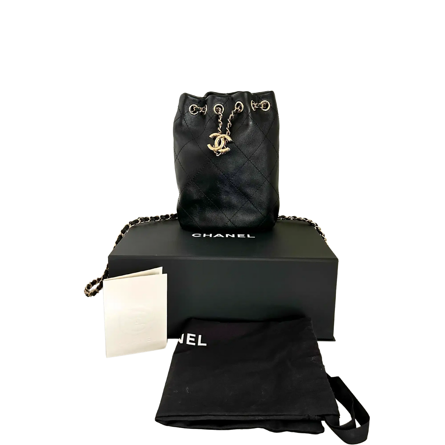 Chanel CC Rucksack Lammleder selten Fullset 2023 / ungetragen Chanel