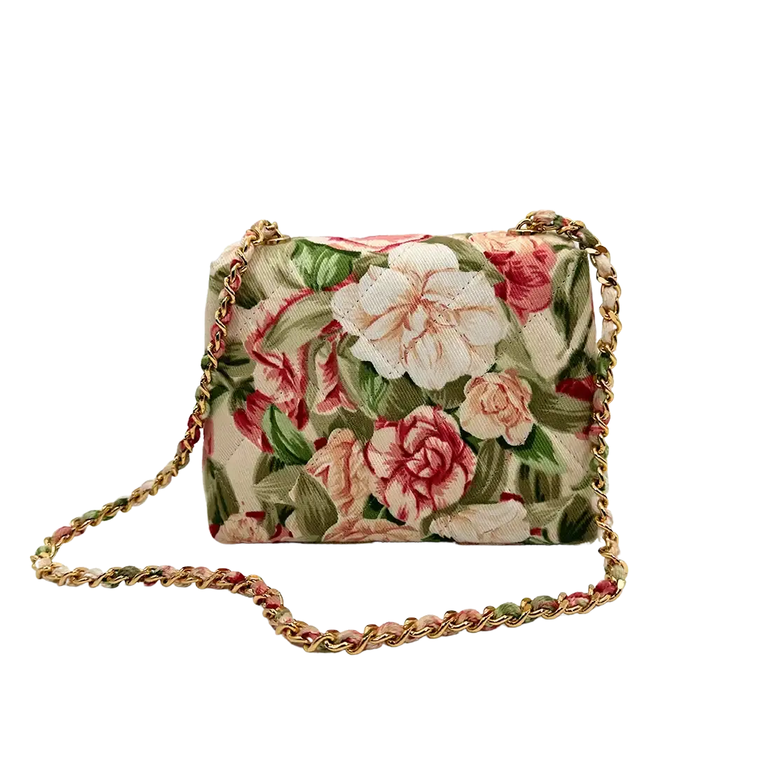 Chanel Camellia Mini Schultertasche Floral / sehr gut Chanel