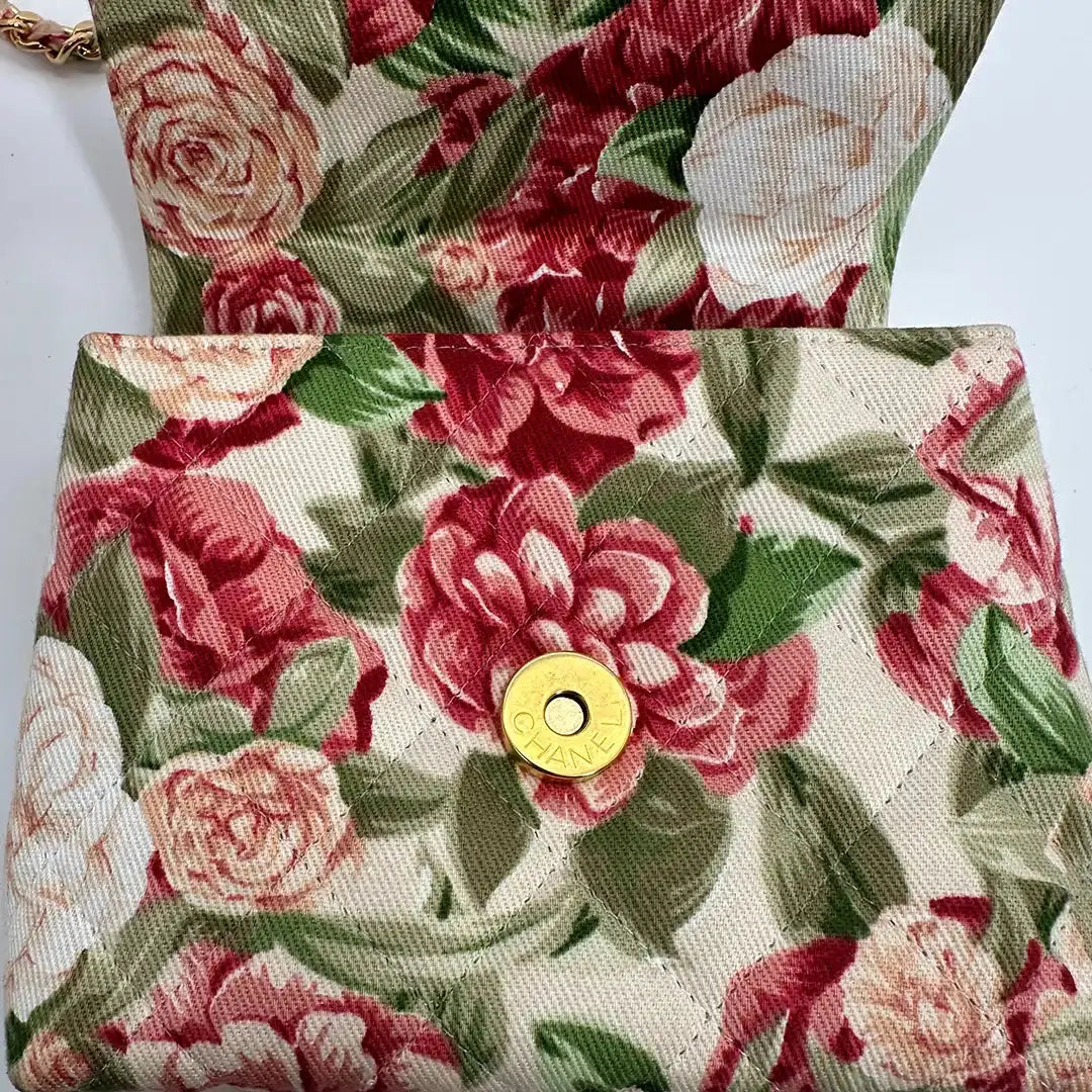 Chanel Camellia Mini Schultertasche Floral / sehr gut Chanel