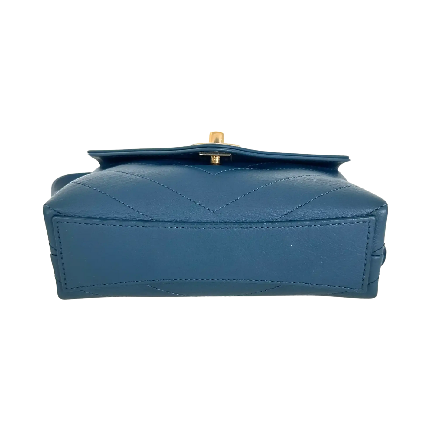 Chanel Chevron Coco Waist Bag blau / sehr gut Chanel