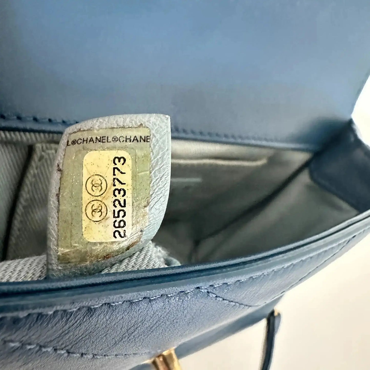 Chanel Chevron Coco Waist Bag blau / sehr gut Chanel